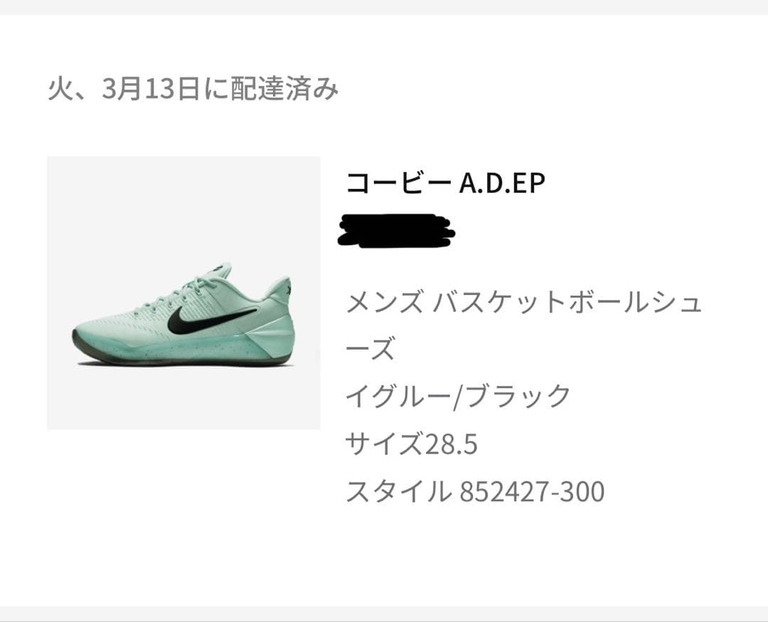 NIKE コービー AD EP 28.5cm