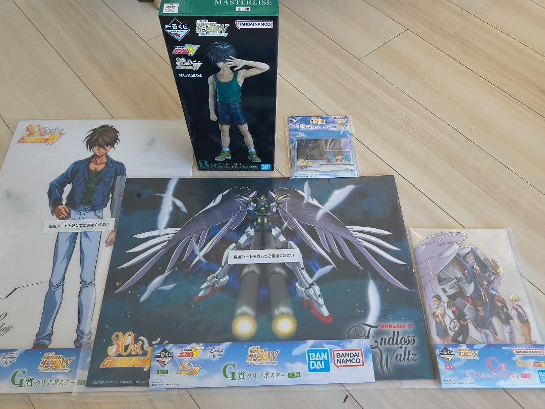 一番くじ 新機動戦記ガンダムW B賞 C賞 F賞　G賞2つヒイロ　ユイ