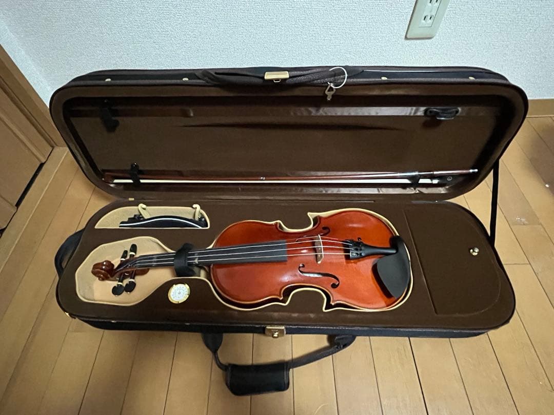 さ*ん様 バイオリン 本体 ブラウンケース付き