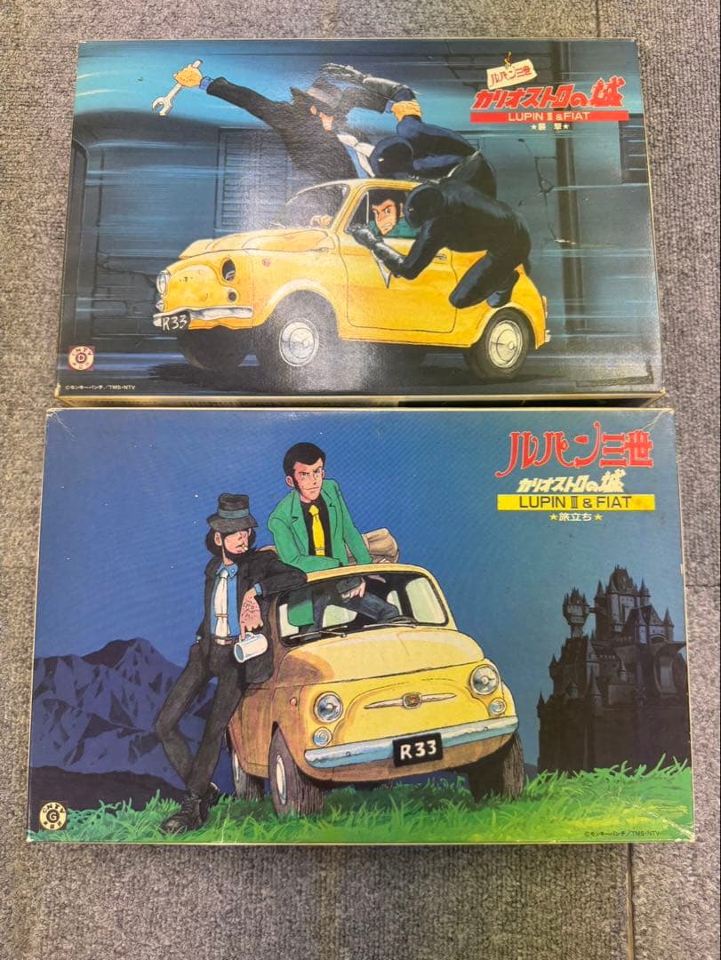 ルパン三世 FIAT 500 プラモデル　カリオストロ城 旅立ち　襲撃