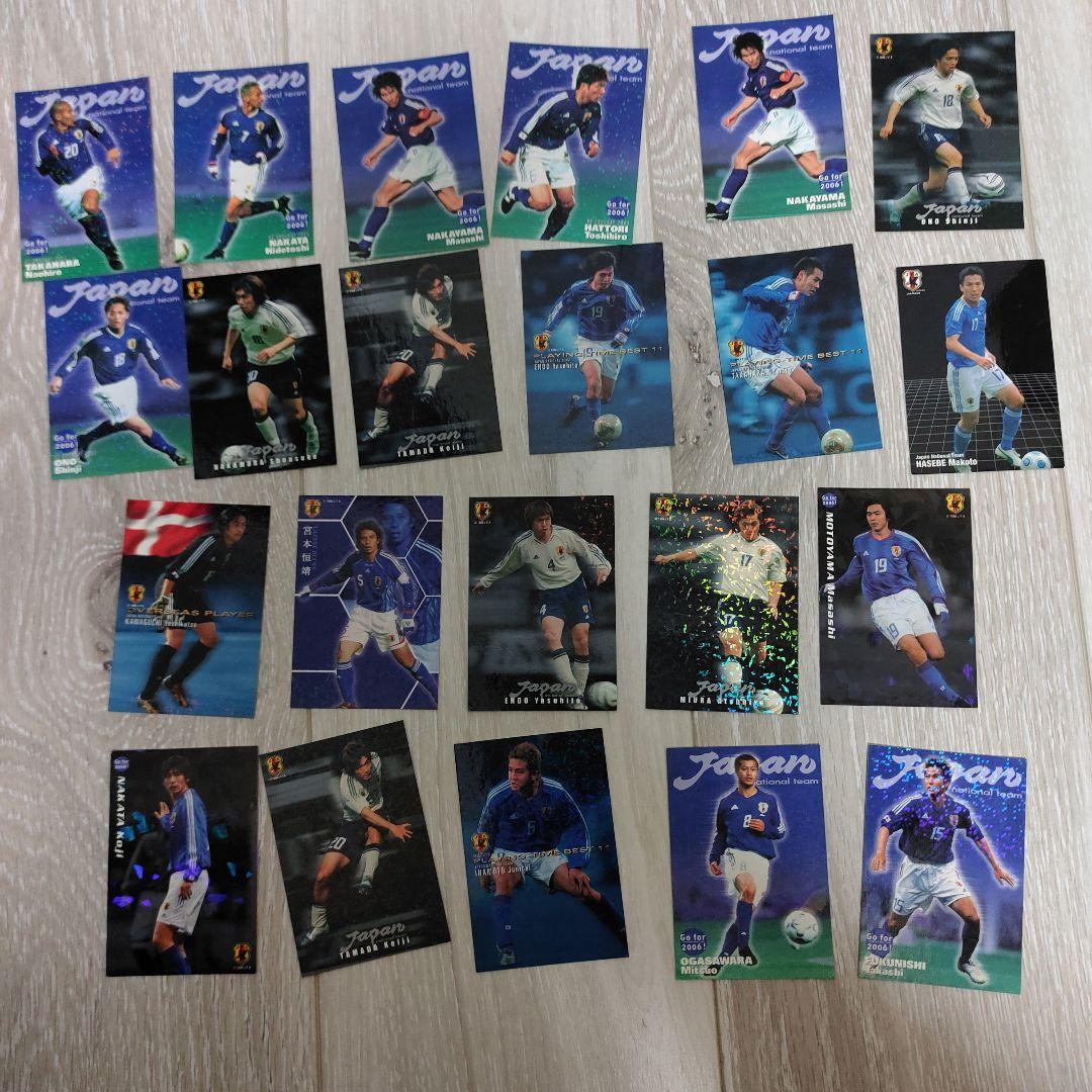 Jリーグチップス、日本代表チップスカード　2004年〜2009年のカード
