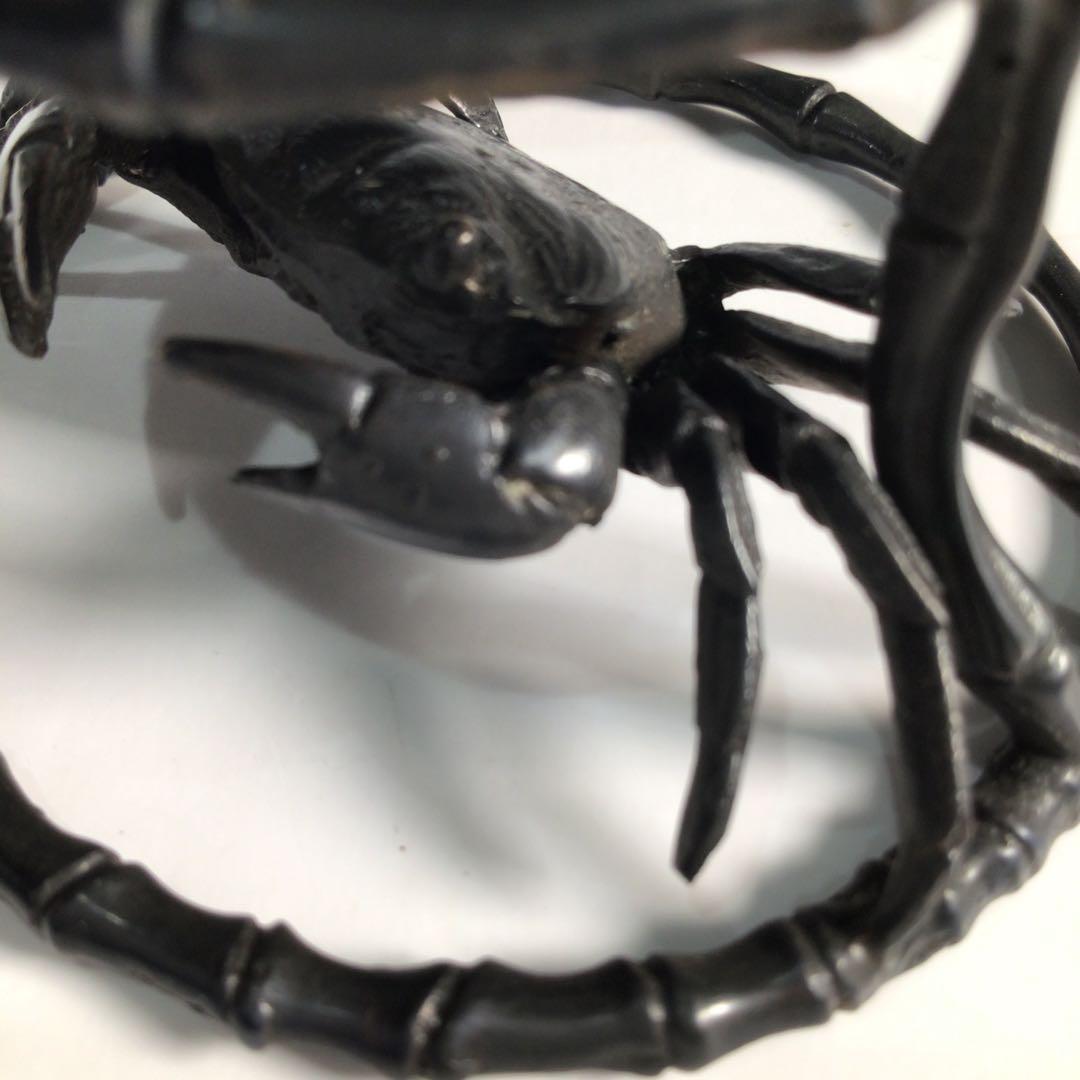 Ｍ５７７　蓋置　『一ノ瀬宗辰造』『砂張』『笹蟹蓋置』　共箱　茶道具