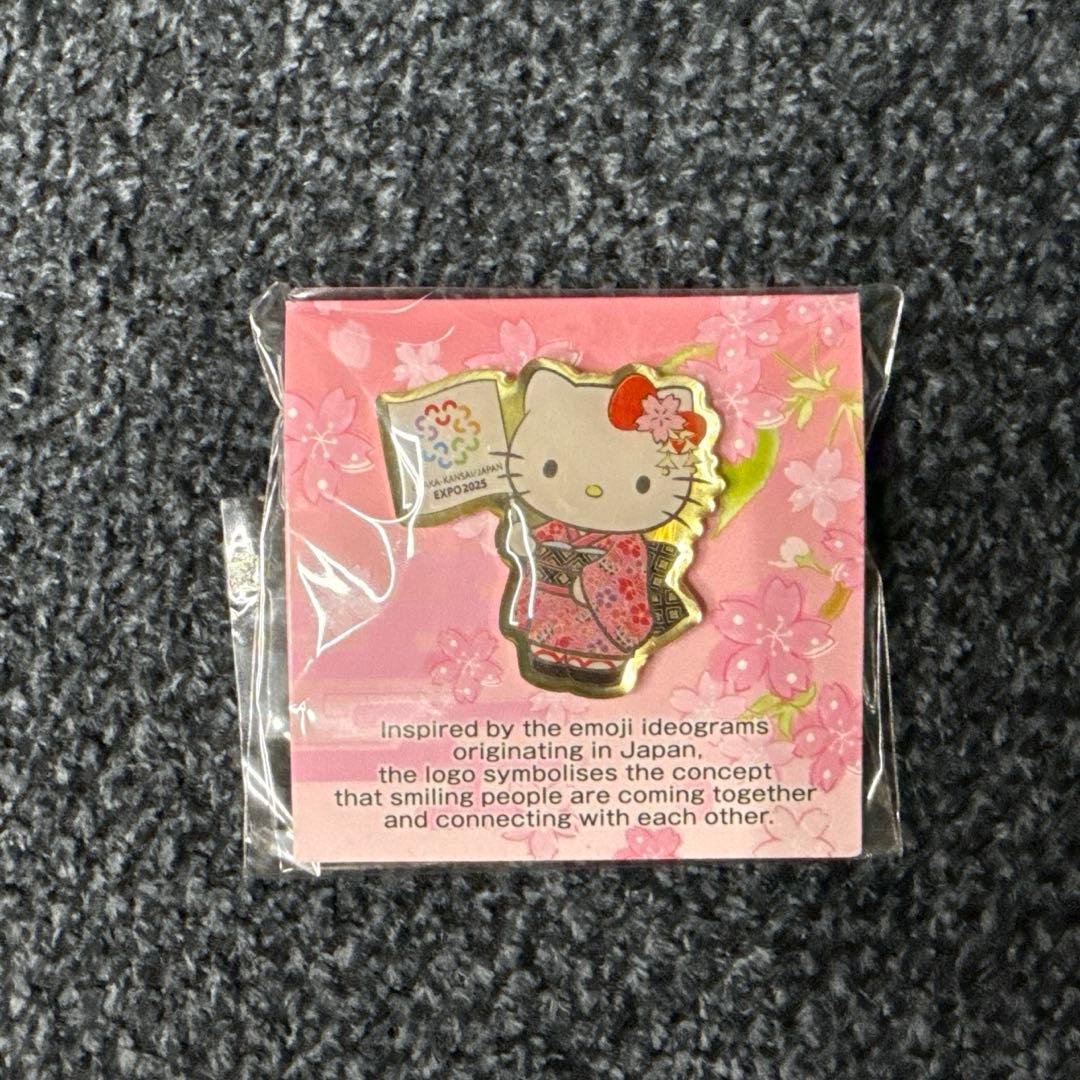 【非売品】大阪万博　EXPO2025 ハロー　キティ　ピンバッジ　招致　誘致