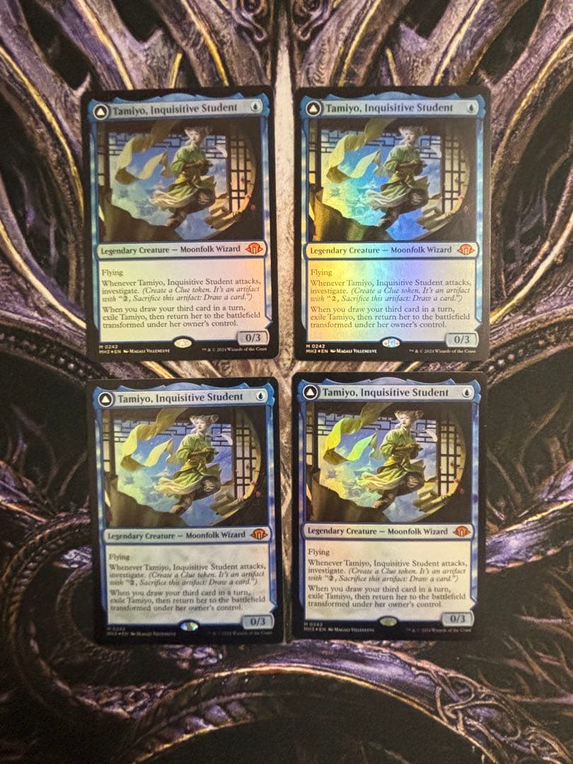 【最安値】MTG　MH3　知りたがりの学徒、タミヨウ　英語版　Foil　4枚