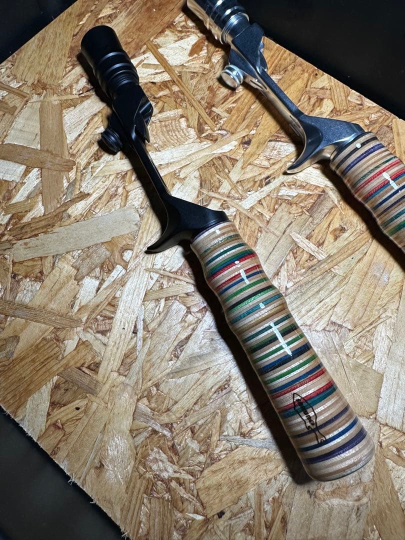 スケートボードグリップ　オフセットグリップ　ハンドメイドグラスアイブライトリバー