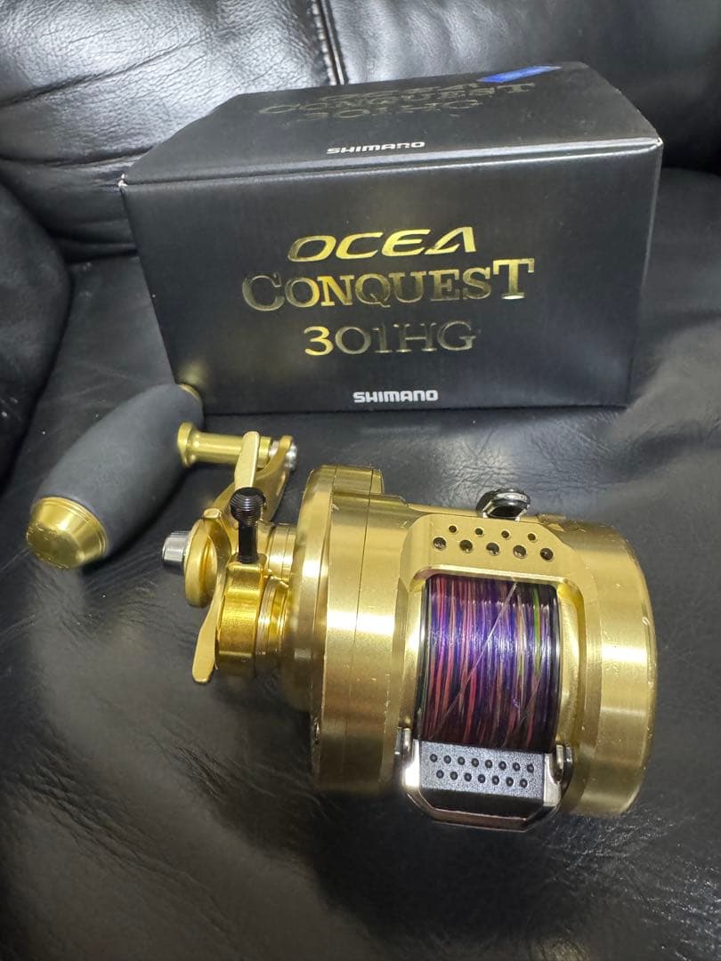 １５オシアコンクエストHG 左巻き　オーシャンマークノブ　ライン無し