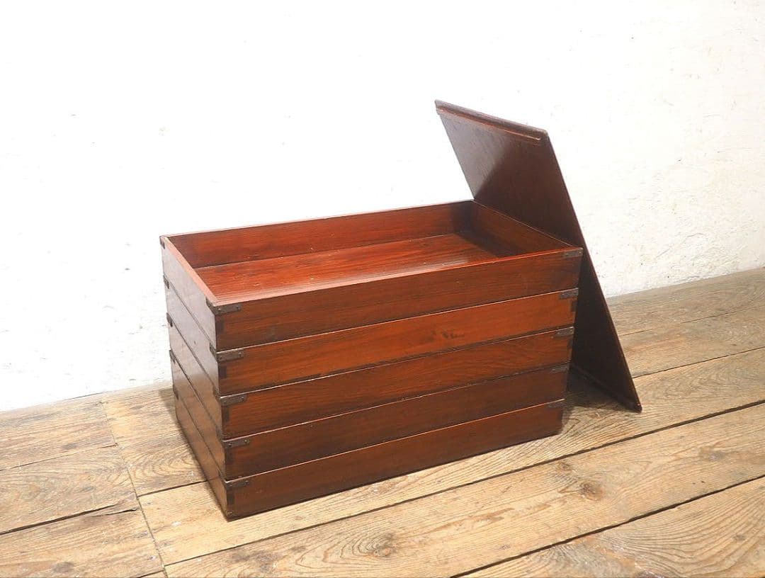 1357 5個セット　レトロな木箱　収納ケース　古家具　古道具　アンティーク