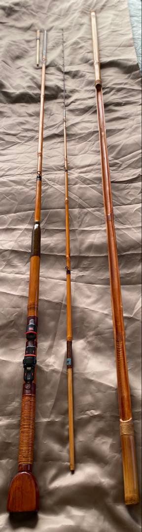 m404竹製黒鯛チヌ竿 横浜伝統のヘチ竿