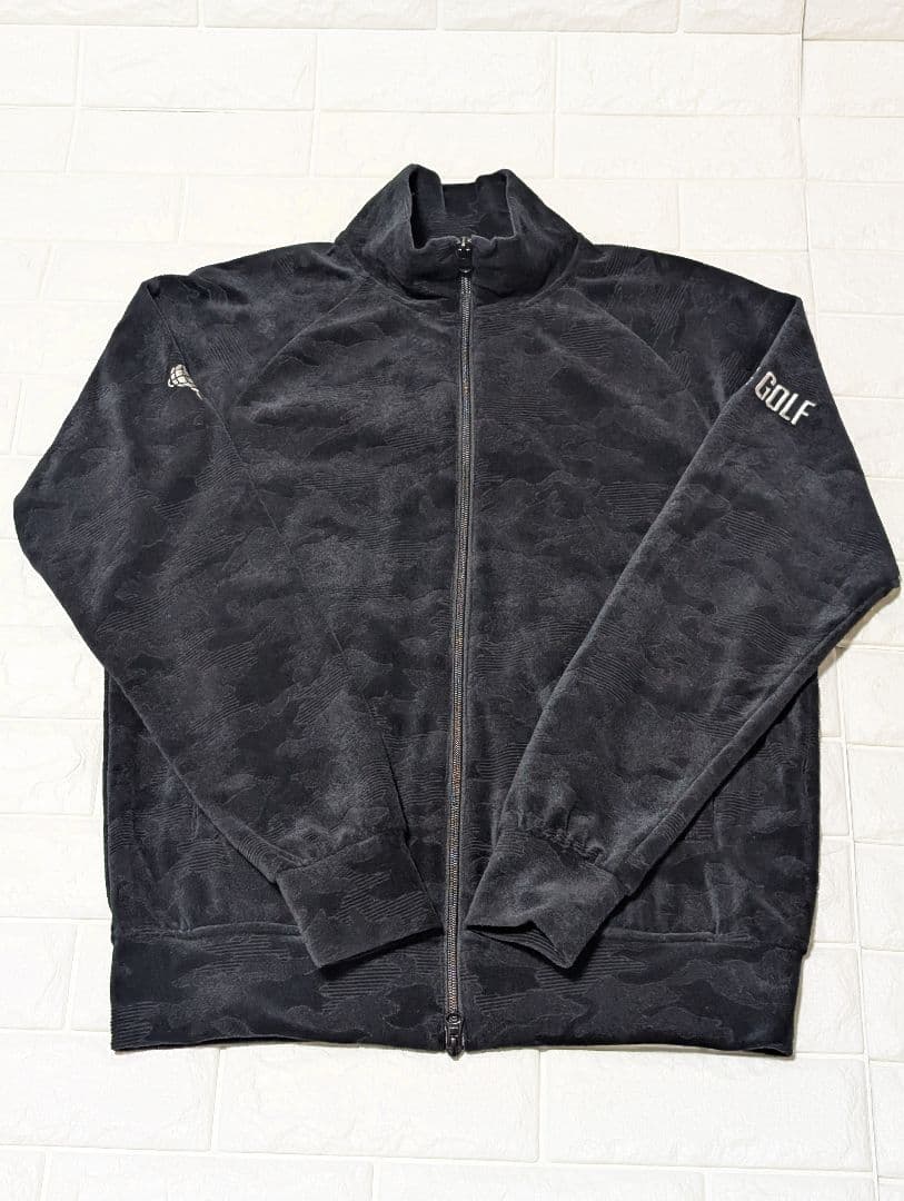 BEAMS GOLF ビームスゴルフ 迷彩フルジップ ベロア ジャケット