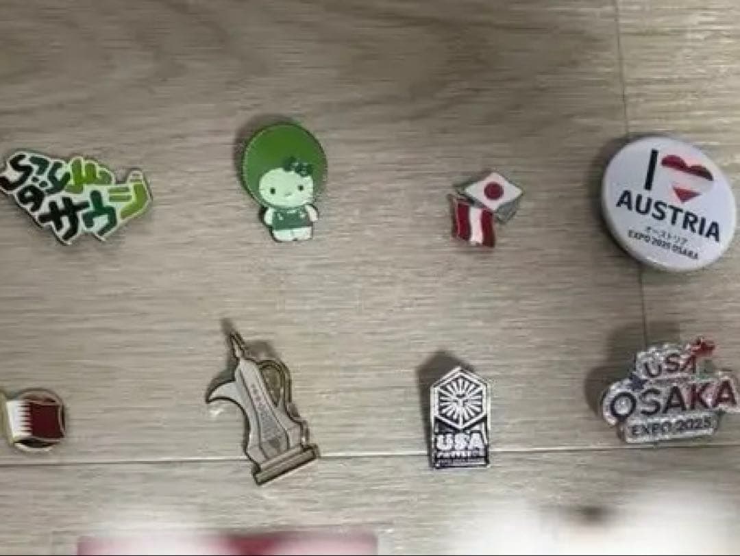 【レア・非売品・完売品・万博】値下げ！！各国　ピンバッチセット　8個セット