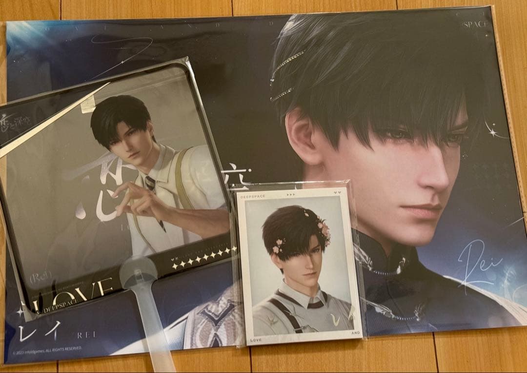 東京ゲームショウ TGS 恋と深空 ノベルティ レイ　セット、5人フォトカード
