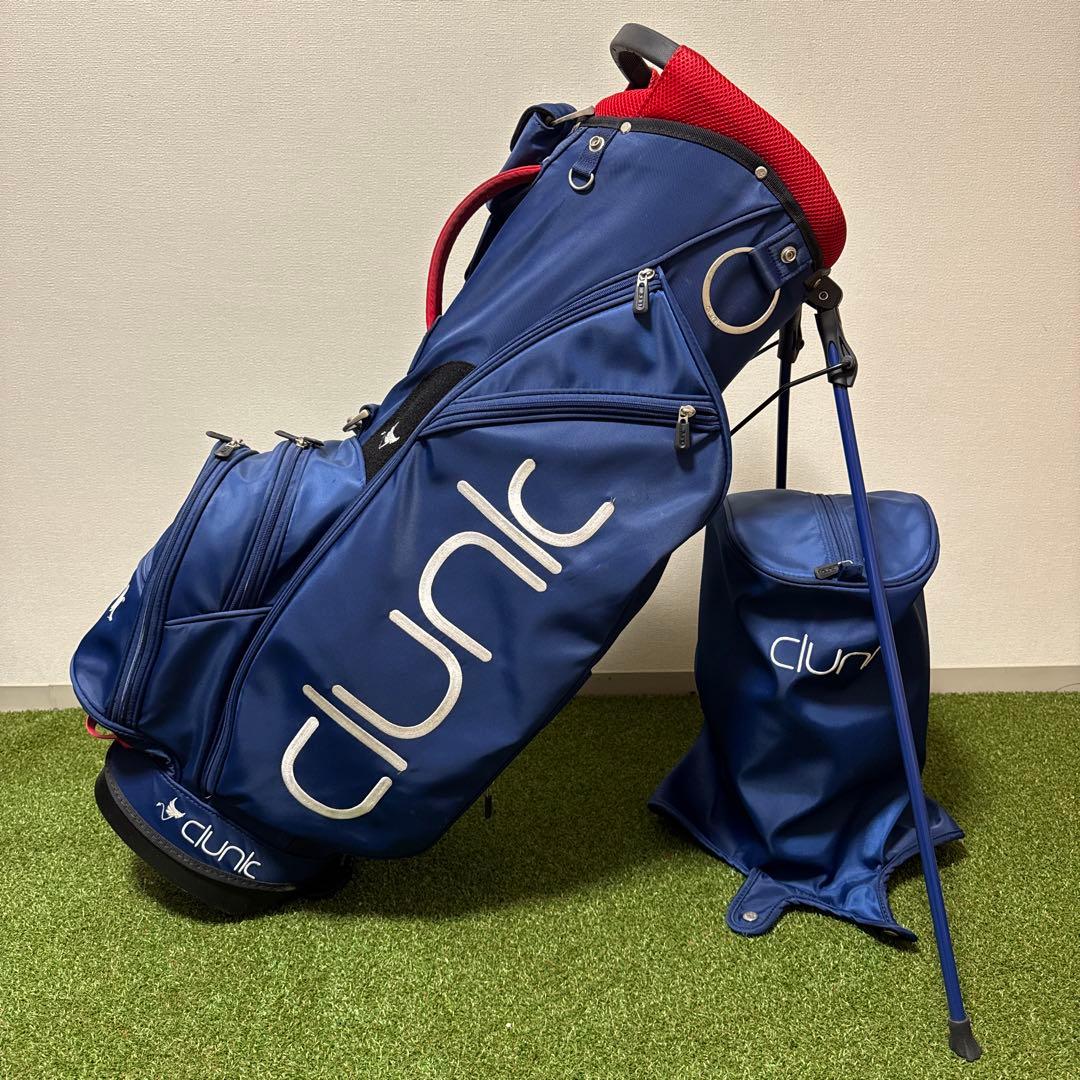 clunk クランク スタンド式 キャディバッグ 撥水 9型