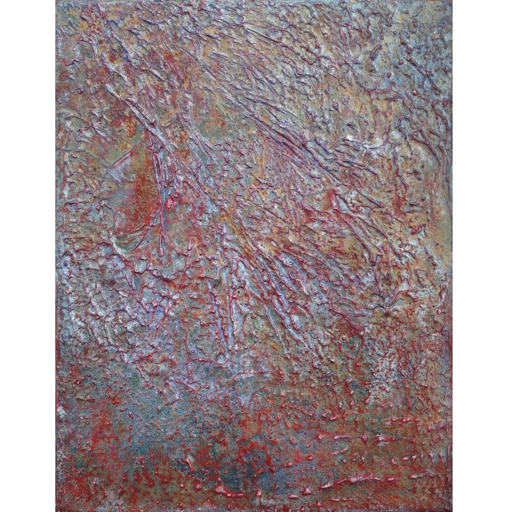 内野隆文　抽象画　絵画　F0号　アート作品　現代美術　キャンバス　真作