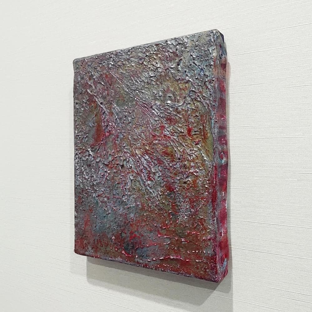 内野隆文　抽象画　絵画　F0号　アート作品　現代美術　キャンバス　真作