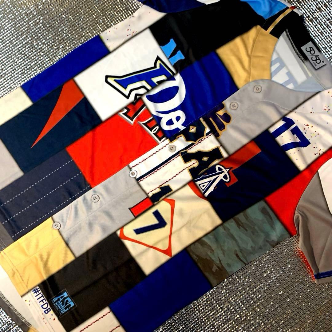 大谷翔平　プリントサイン付き歴代ミックスユニフォーム　50/50CLUB　非売品