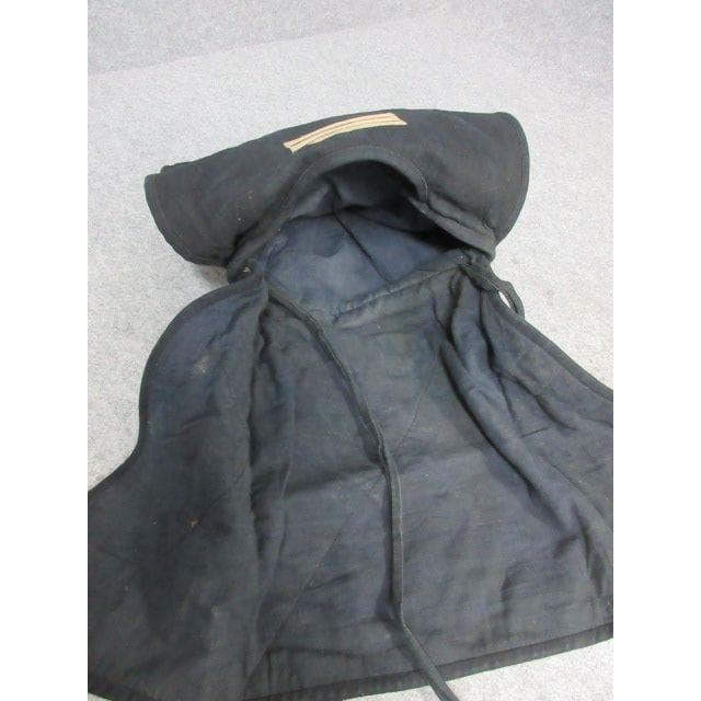 木綿藍地昔の消防頭巾 [B26155]