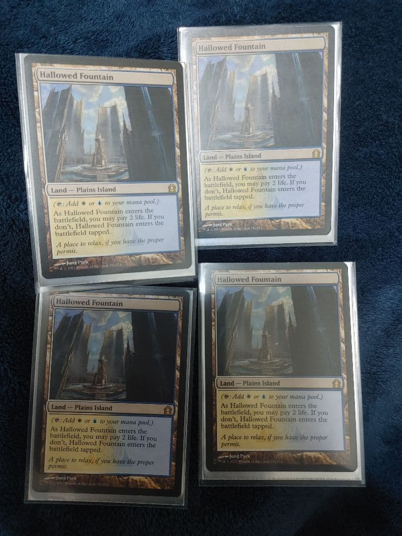 MTG 神聖なる泉《Hallowed Fountain》×4