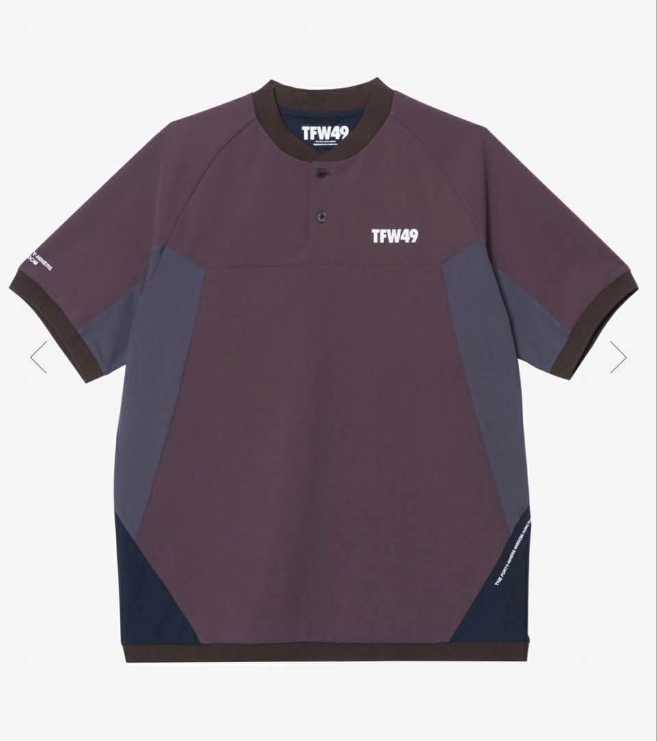 メンズウェア TFW49 25FW NOCOLLAR POLO WINE L
