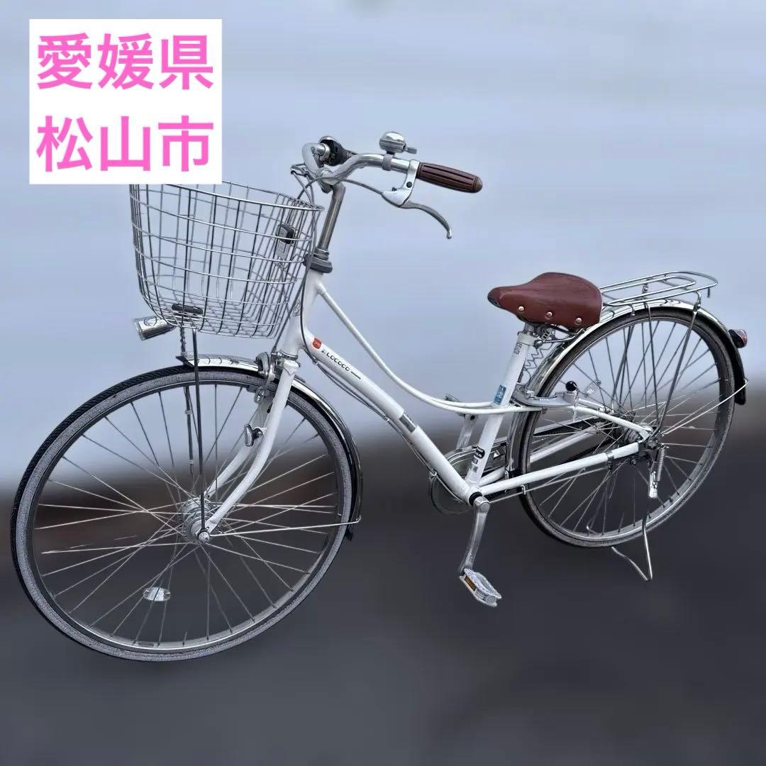 直接引き取りのみ　ロココ　27インチ自転車　ホワイト