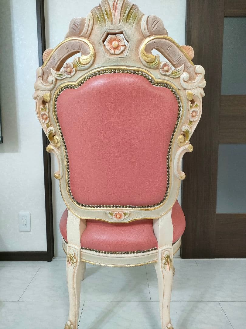 ロココ調 ダイニングチェア 1脚