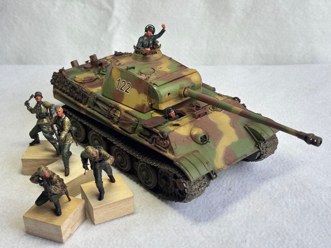 1／３５ドイツ陸軍パンサーG戦車プラモデル完成品