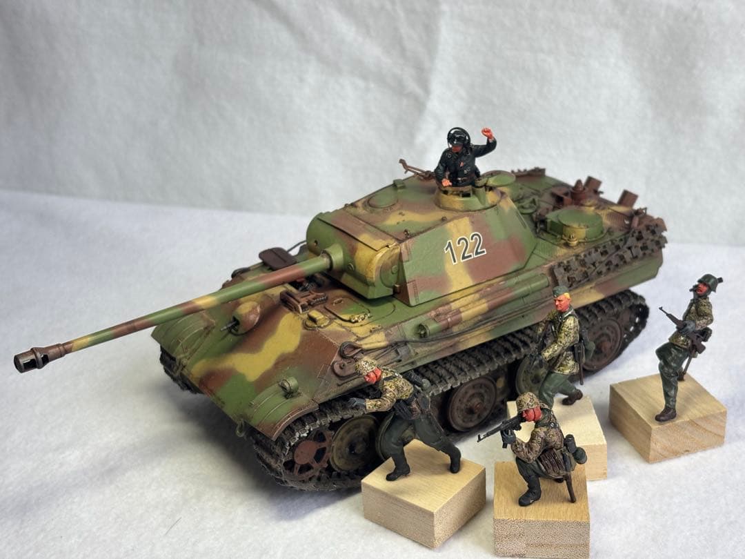 1／３５ドイツ陸軍パンサーG戦車プラモデル完成品