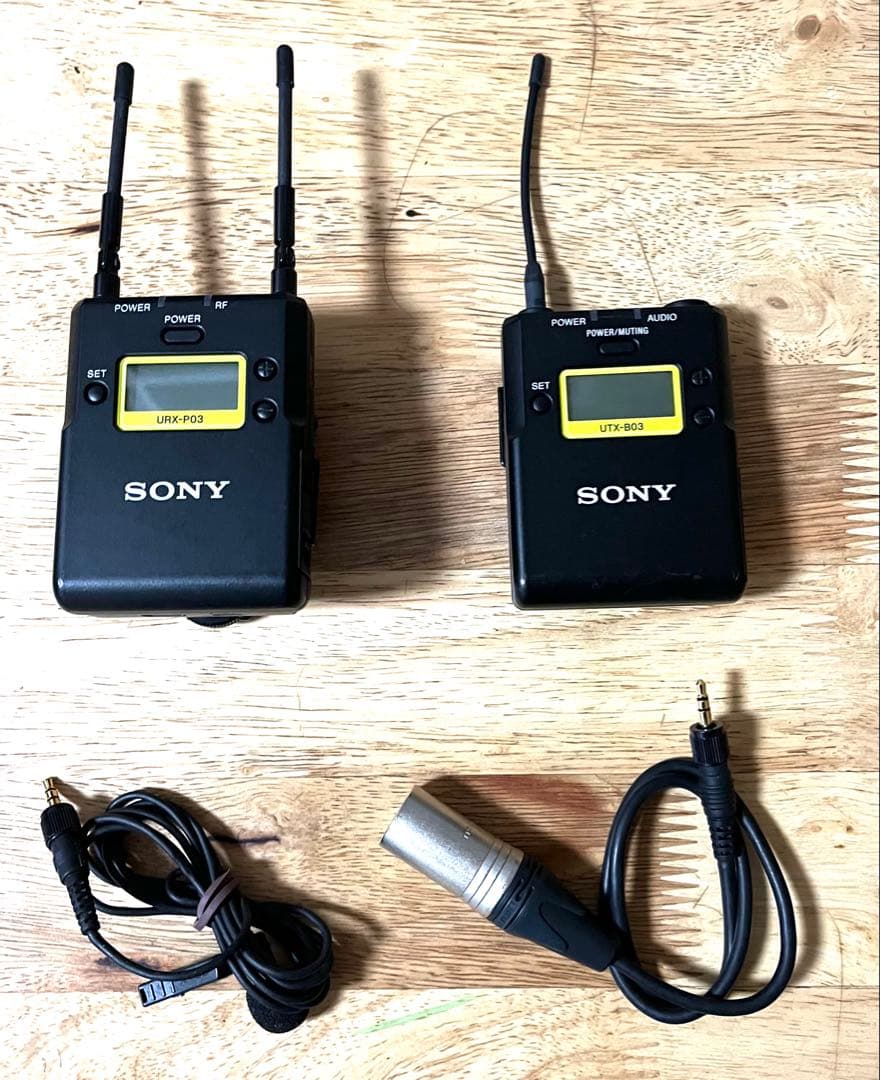 Sony ワイヤレスマイクシステム UTX-B03 URX-P03