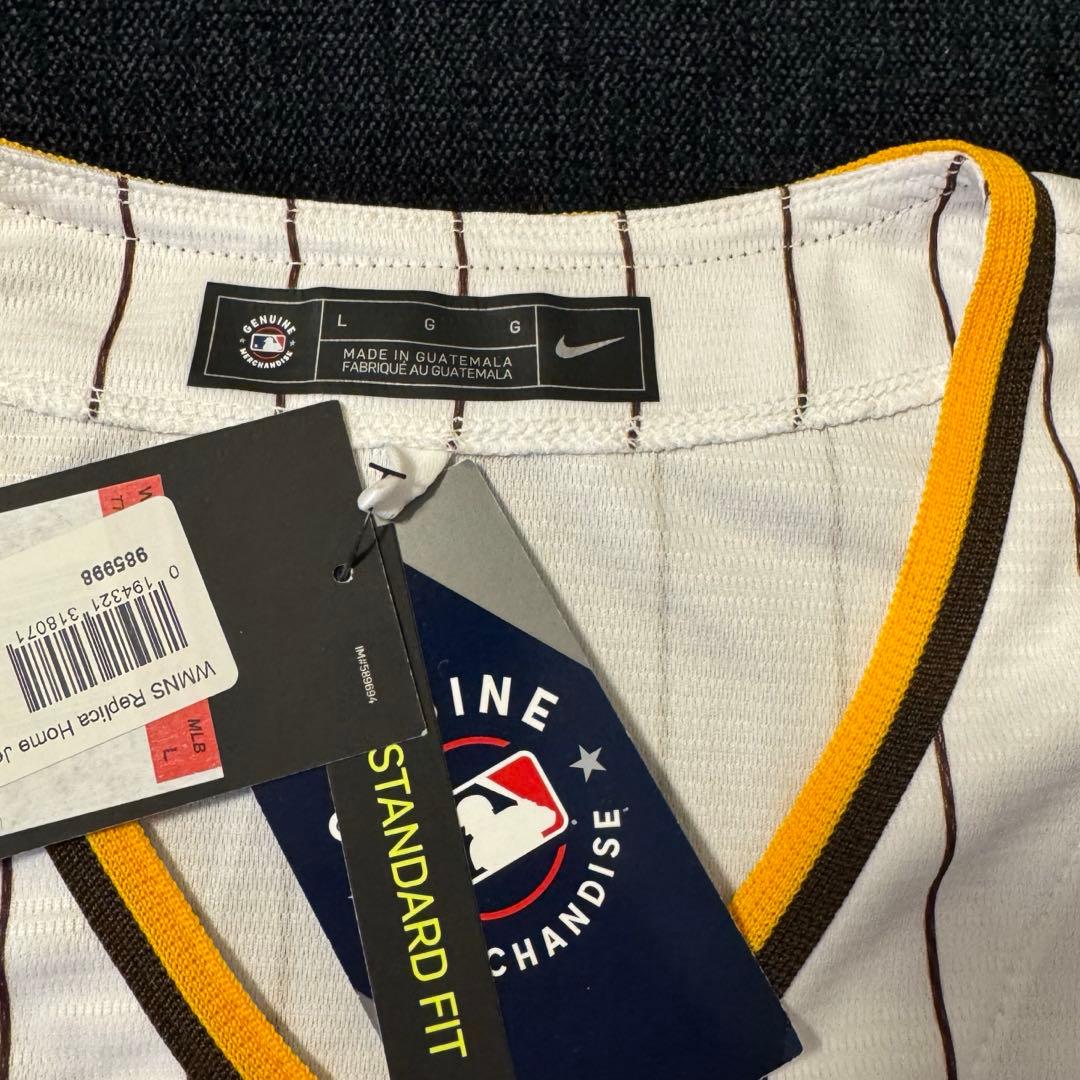 【新品】サンディエゴパドレス　背番号なし　ユニフォーム　レディース　Lサイズ