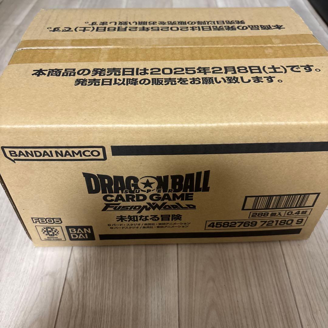 ドラゴンボールカードゲーム フュージョンワールド　未知なる冒険　未開封カートン