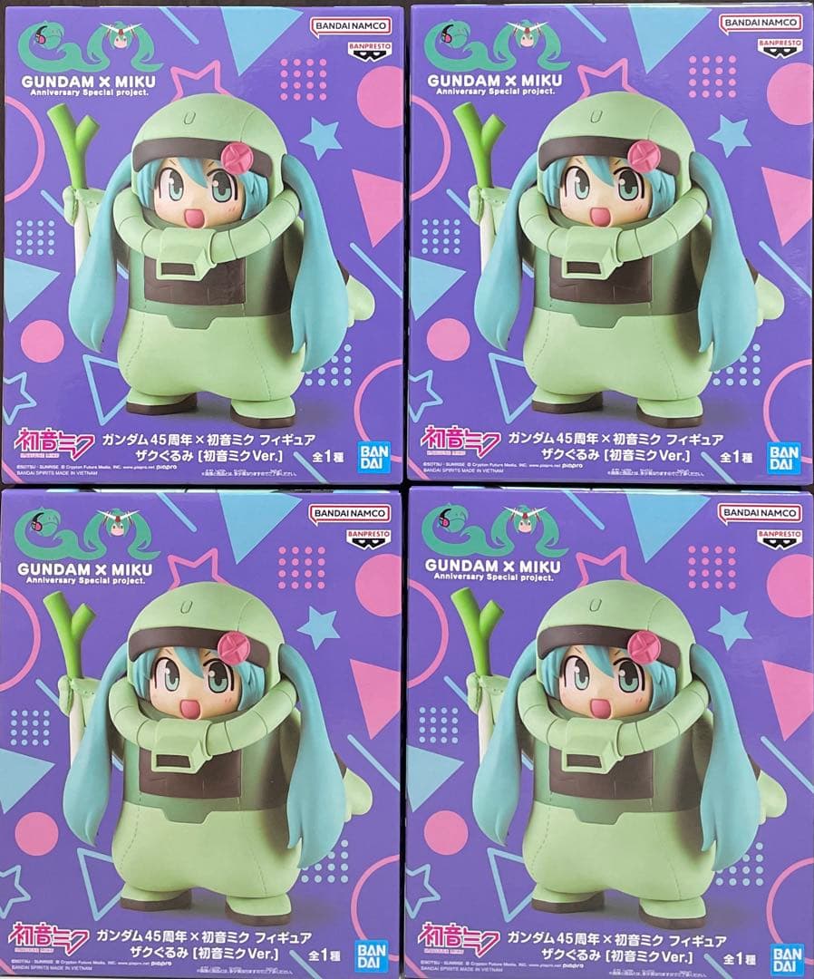 ガンダム45周年×初音ミク フィギュア ザクぐるみ 初音ミクVer.