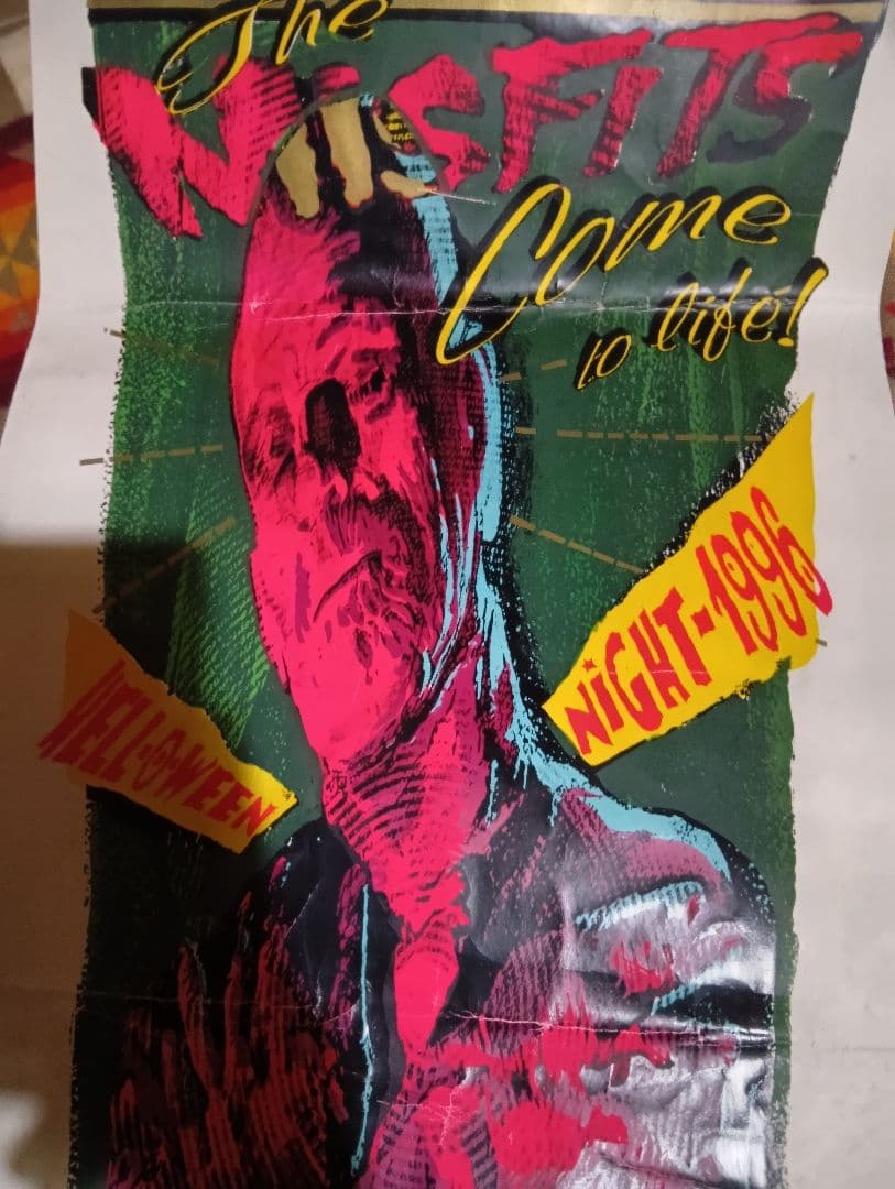 状態悪いですTAZ Misfits 1996 限定ポスター サイン入り