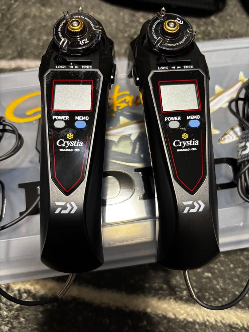 Daiwa Crystia CRS 2台セット外部電源ケーブル付き