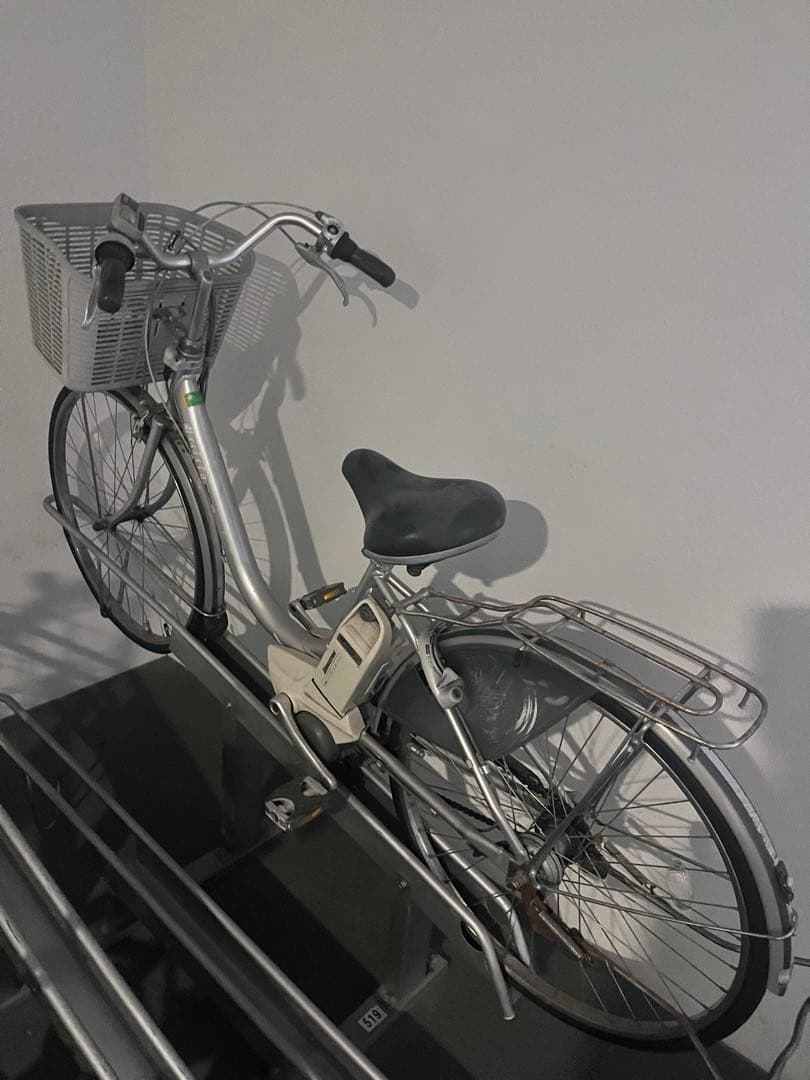 ダンロップ 電動アシスト自転車 シルバー　手渡し