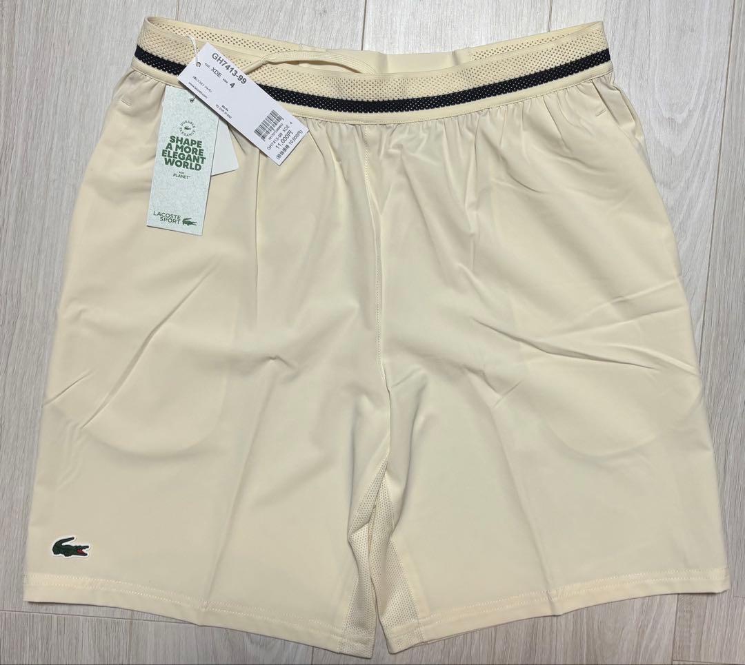 ラコステ★ノバク・ジョコビッチ★テニスショーツ・パンツ★オフホワイト★新品