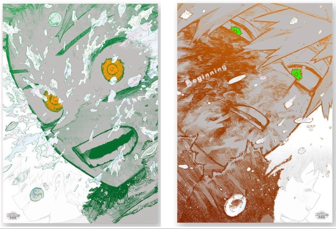 ヒロアカ A2アートポスター The Beginning ビギニング 爆豪 緑谷