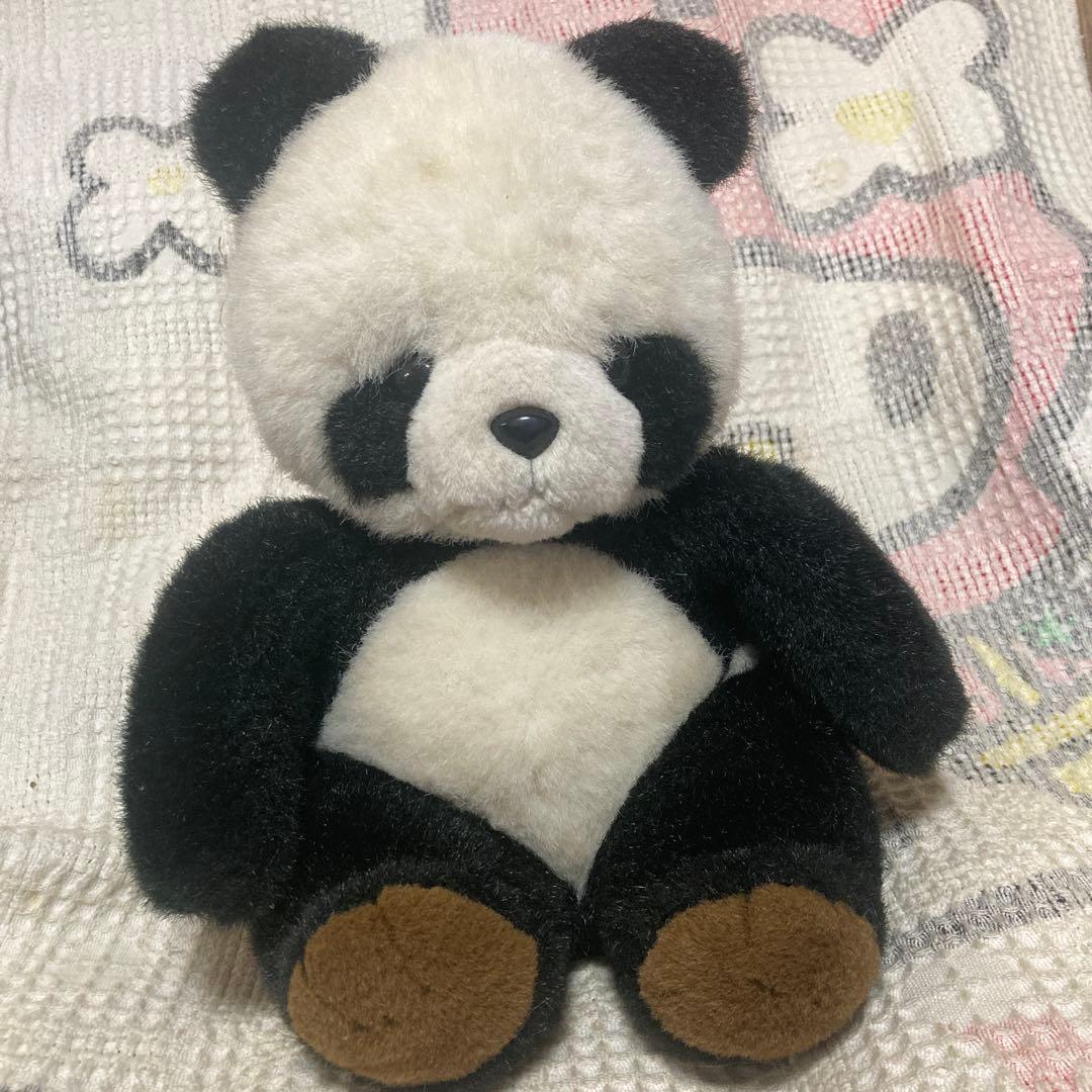 昭和レトロ　ヴィンテージ ユーレカ　パンダ　ぬいぐるみ　中古品