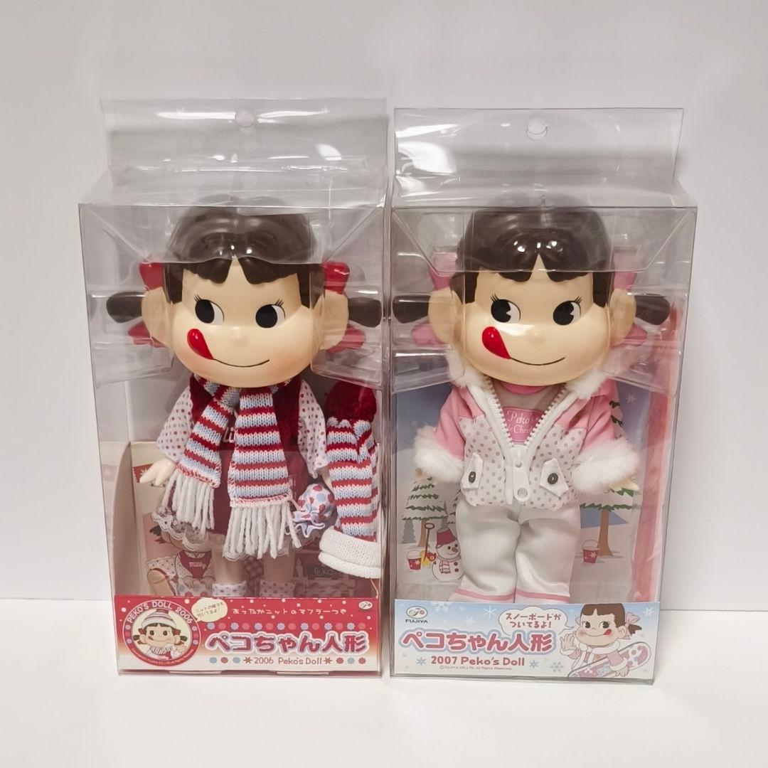 セブンイレブン限定　ぺこちゃん人形【４体】セット　紙袋１枚付き