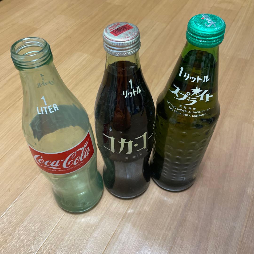 コカ・コーラ　スプライト　1L レトロ瓶　3本セット