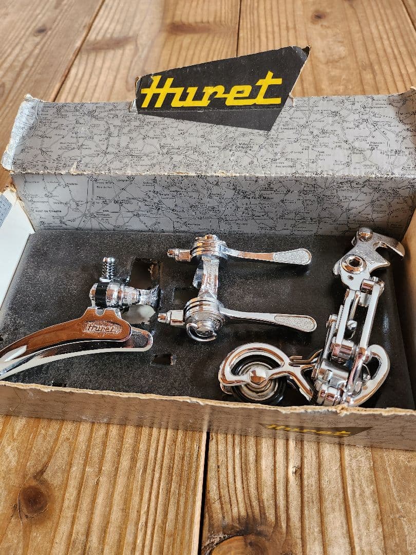 70s ユーレー ルックス Huret Luxe ディレイラーセット 別箱 美品