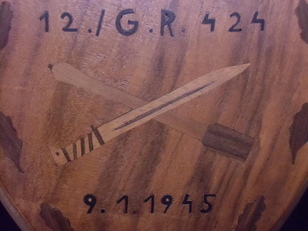 ＢＷドイツ軍/連邦軍OdR/騎士鉄十字勲章授章者協会メンバー木製シールド額/実物