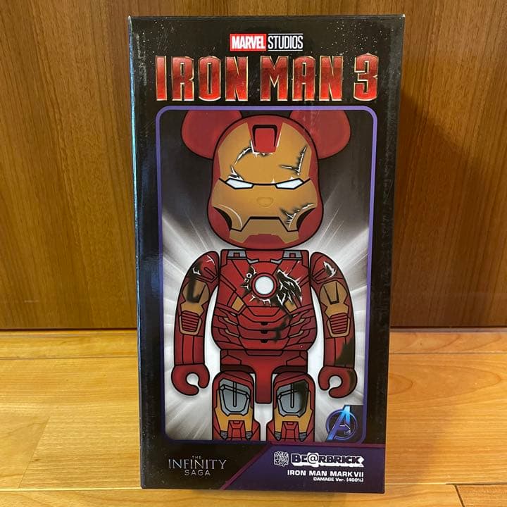 ベアブリック　アイアンマンダメージ