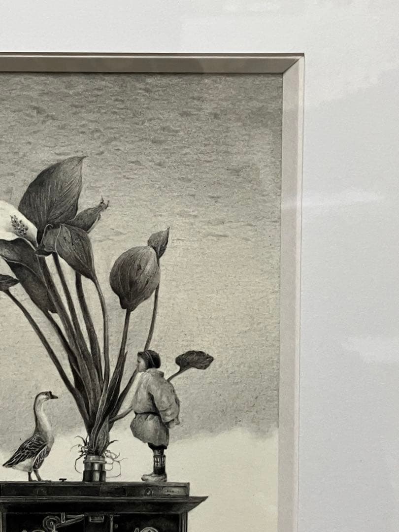 世界に一つ　河内良介「フィルム・スプール」鉛筆画(2018年)