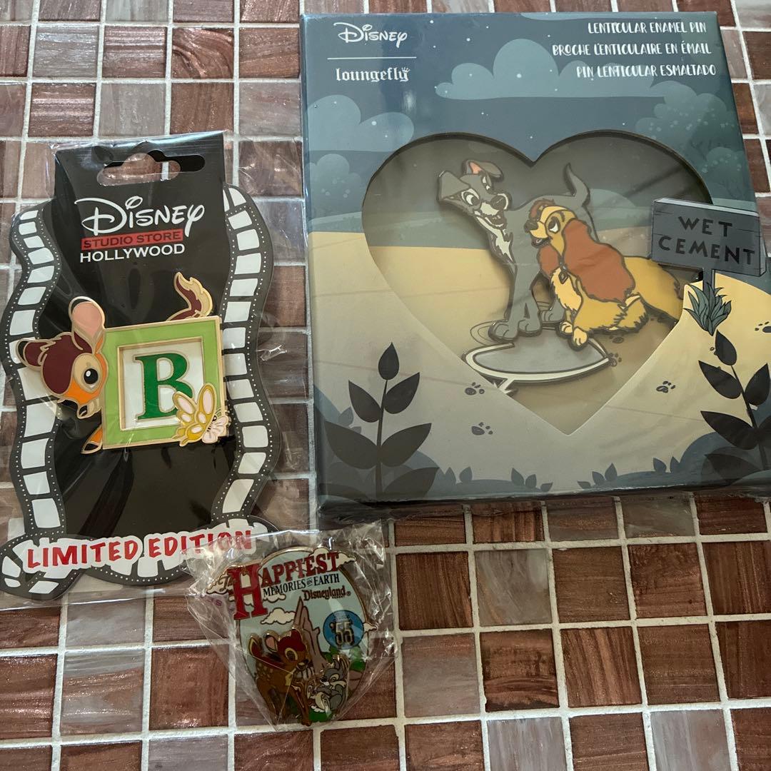 ディズニー ディズニーランド バンビ とんすけ ピン ピンバッジ ピンバッチ