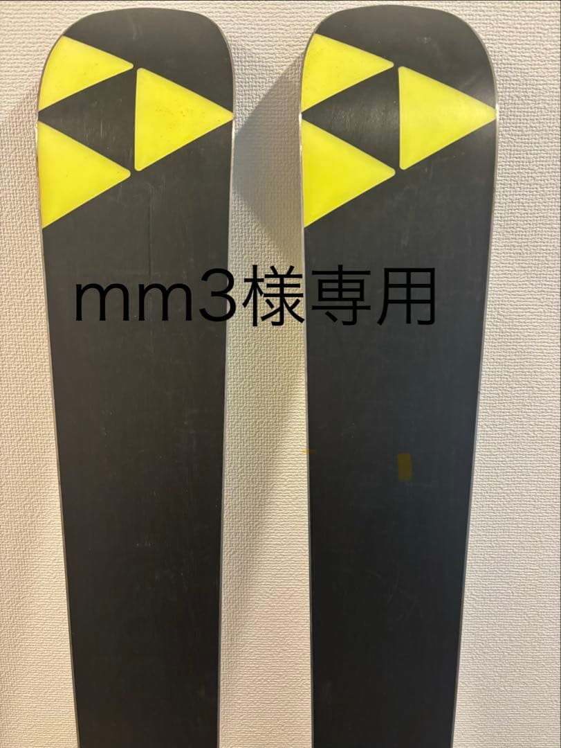 mm3　フィッシャーGS スキー 183cm ブラック/イエロー