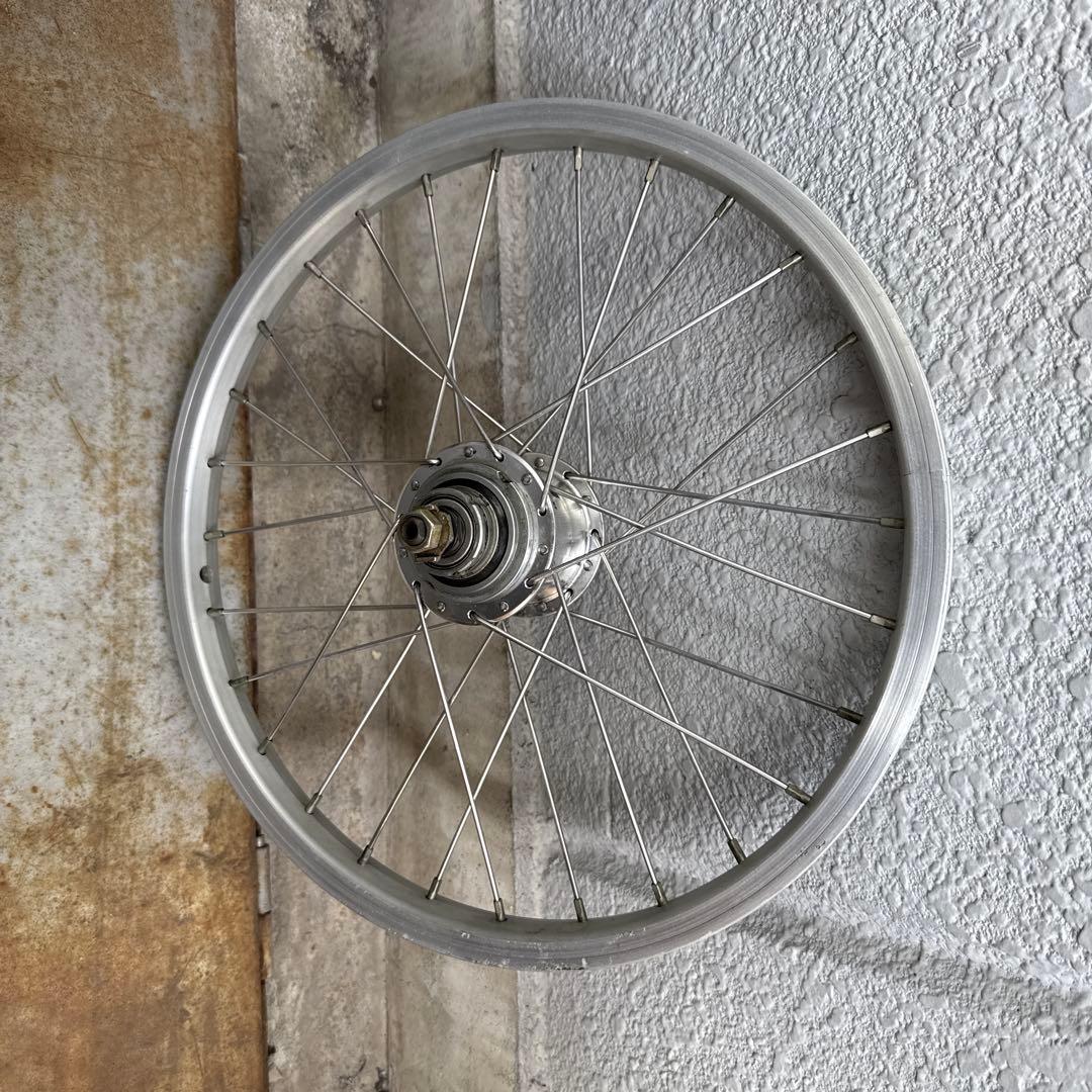 ブロンプトン　シルバーアルミホイール