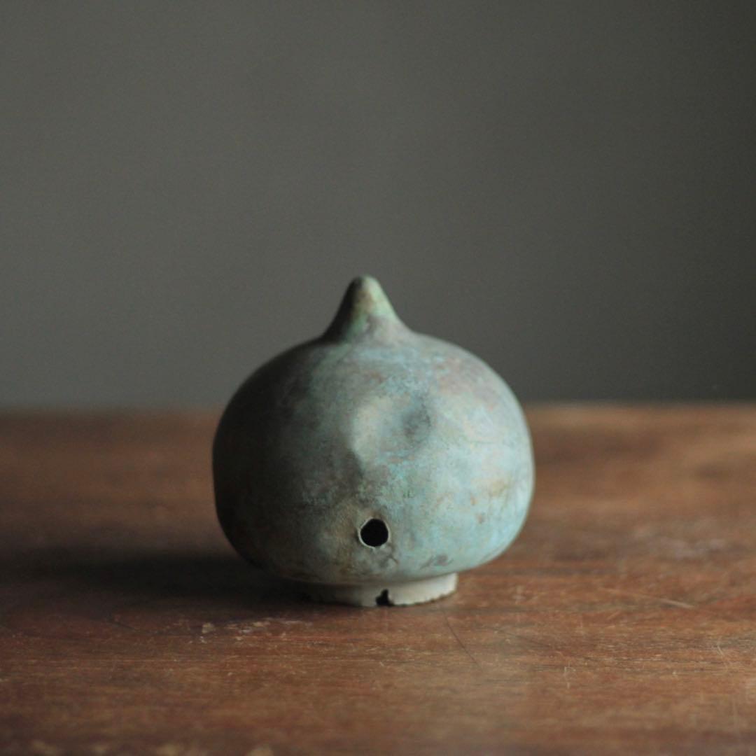 鍍金のある 緑青 古銅 擬宝珠 仏教美術 古美術 古道具 アンティーク オブジェ