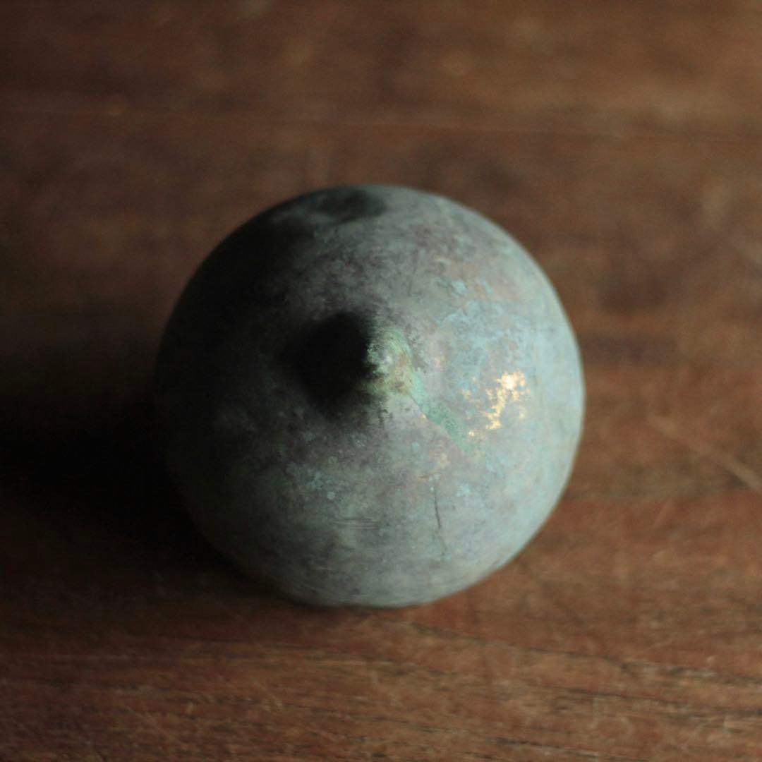 鍍金のある 緑青 古銅 擬宝珠 仏教美術 古美術 古道具 アンティーク オブジェ