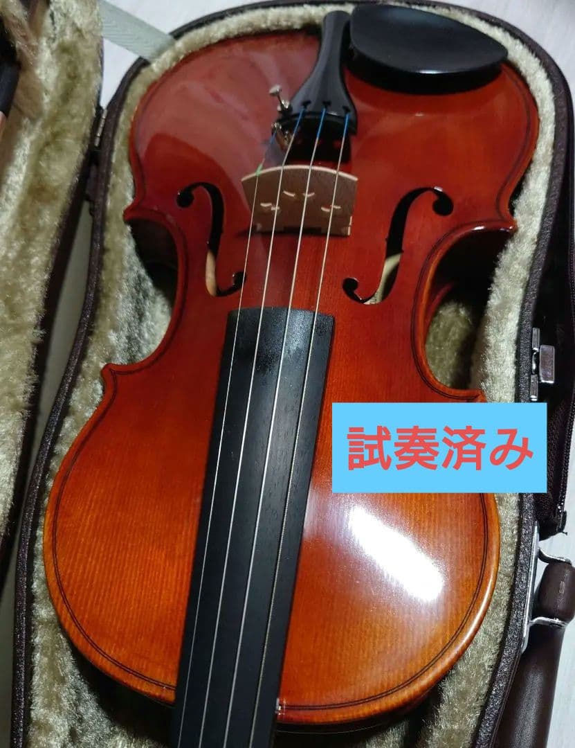高級 バイオリン 鈴木 No.200 4/4 証明ラベル有、弓ケース付 定価6万