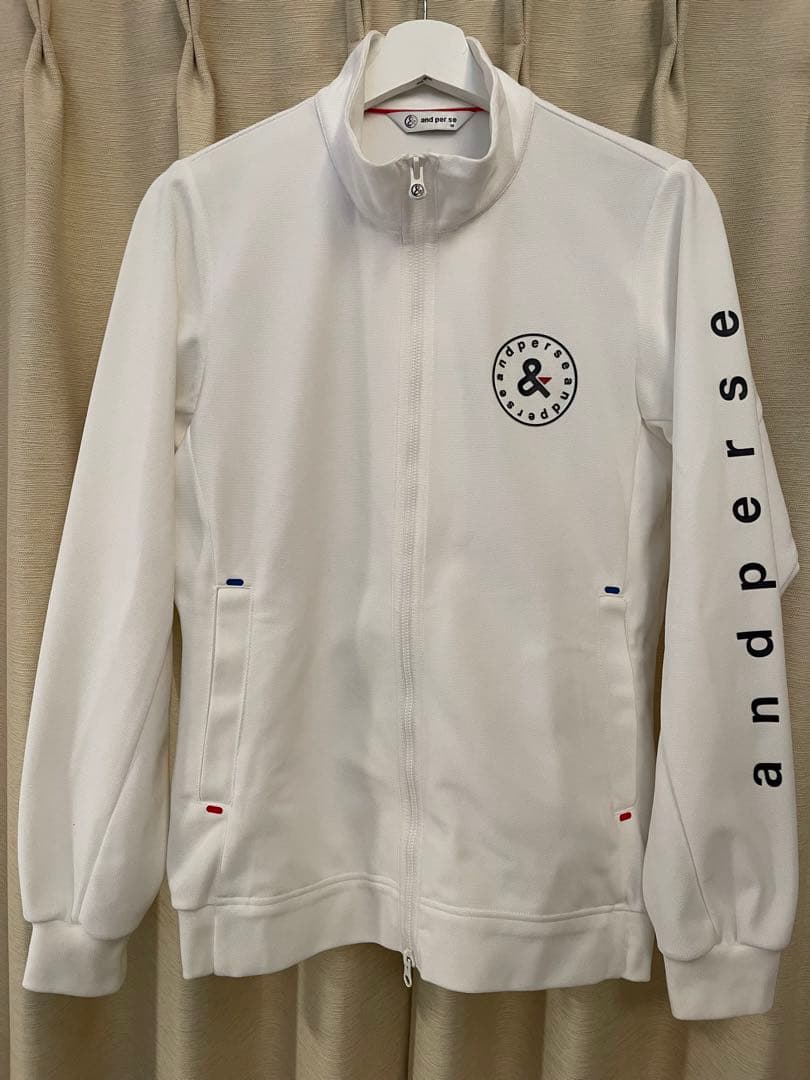◆超美品◆アンパスィ　and per se トラックジャケット　白　メンズM