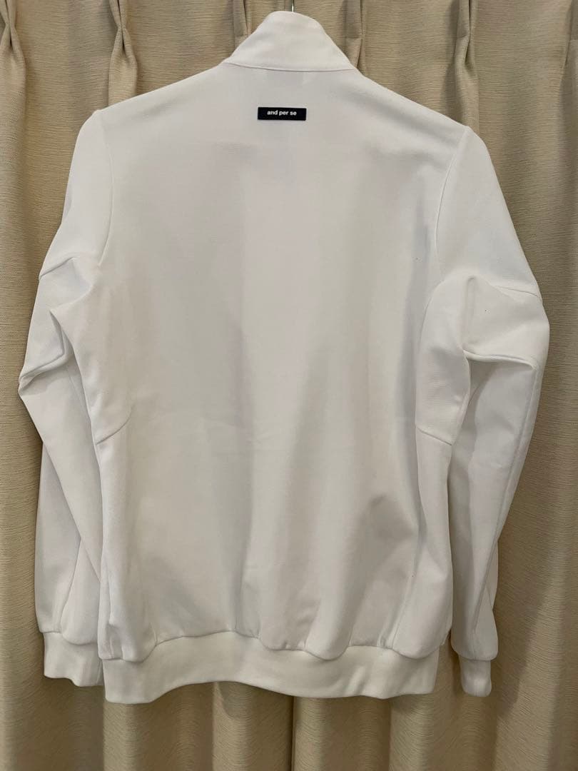 ◆超美品◆アンパスィ　and per se トラックジャケット　白　メンズM